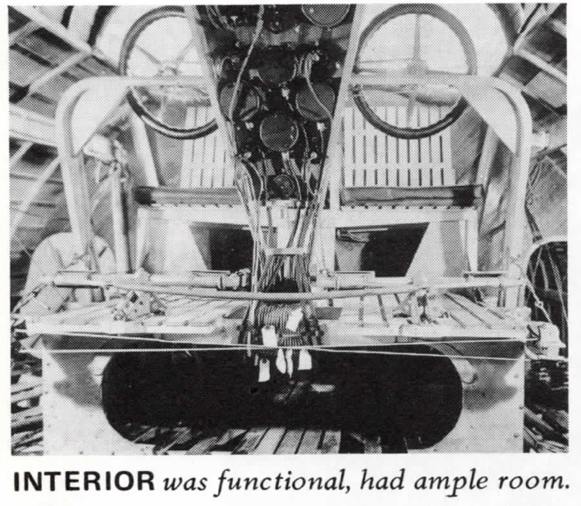 NC-4 Internal View of Cockpit and Structure