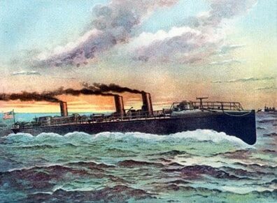 Figure 1 USS PORTER (TB-6) (Color-Tinted Postcard Early 1900s NH 101245-KN Naval History and Heritage Command)