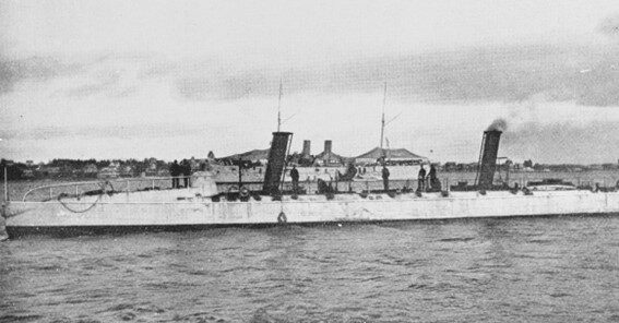 Figure 1 ERICSSON (TB-2) c. 1897 built by the Iowa Ironworks, Dubuque, IA. Before installation of torpedo tubes and deck guns. (Source US Naval History and Heritage Command photo NH 64064)