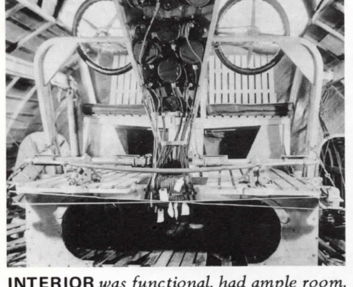 NC-4 Internal View of Cockpit and Structure